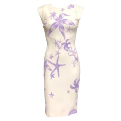 S/S 2012 Unique Sample VERSACE White Starfish and Seashell print dress