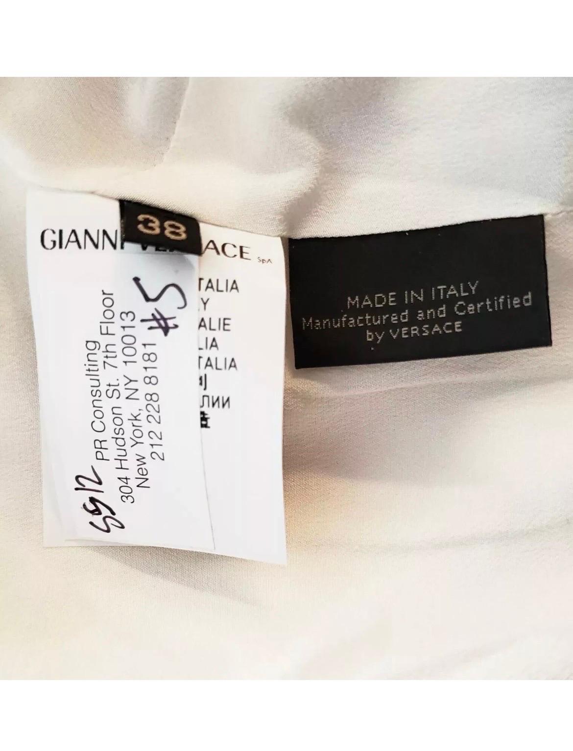 S/S 2012 Versace Traje de chaqueta y pantalón corto con estampado de conchas 38 - 2 en venta 2