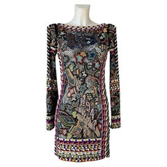 S/S 2014 Look # 3 EMILIO PUCCI MULTICOLORED PRINTED MINI DRESS Sz IT 40