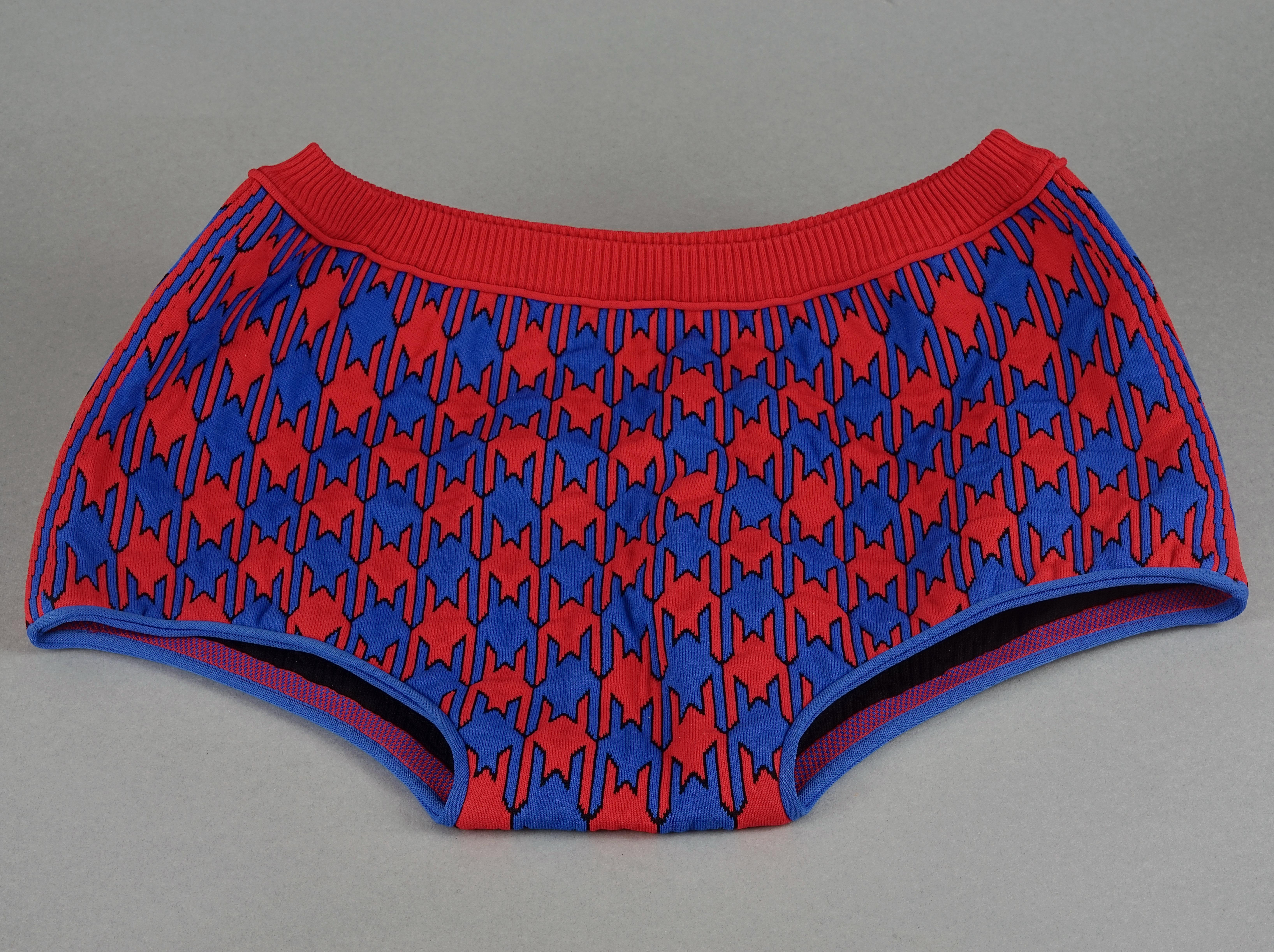 Women's S/S 2015 CELINE Vibrant Diamond Jacquard Knit Shorts