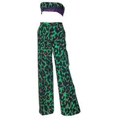 Look P/E 2016 # 13 VERSACE MILITARY CAMOUFLAGE PRINTED PANTS taglia 38 - 2