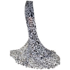 S/S 2016 Look # 23 NEW VERSUS VERSACE LEOPARD PRINT 100% SILK SKIRT 38 - 2