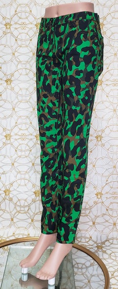 S/S 2016 VERSACE GREEN MILITARY PANTS size 28