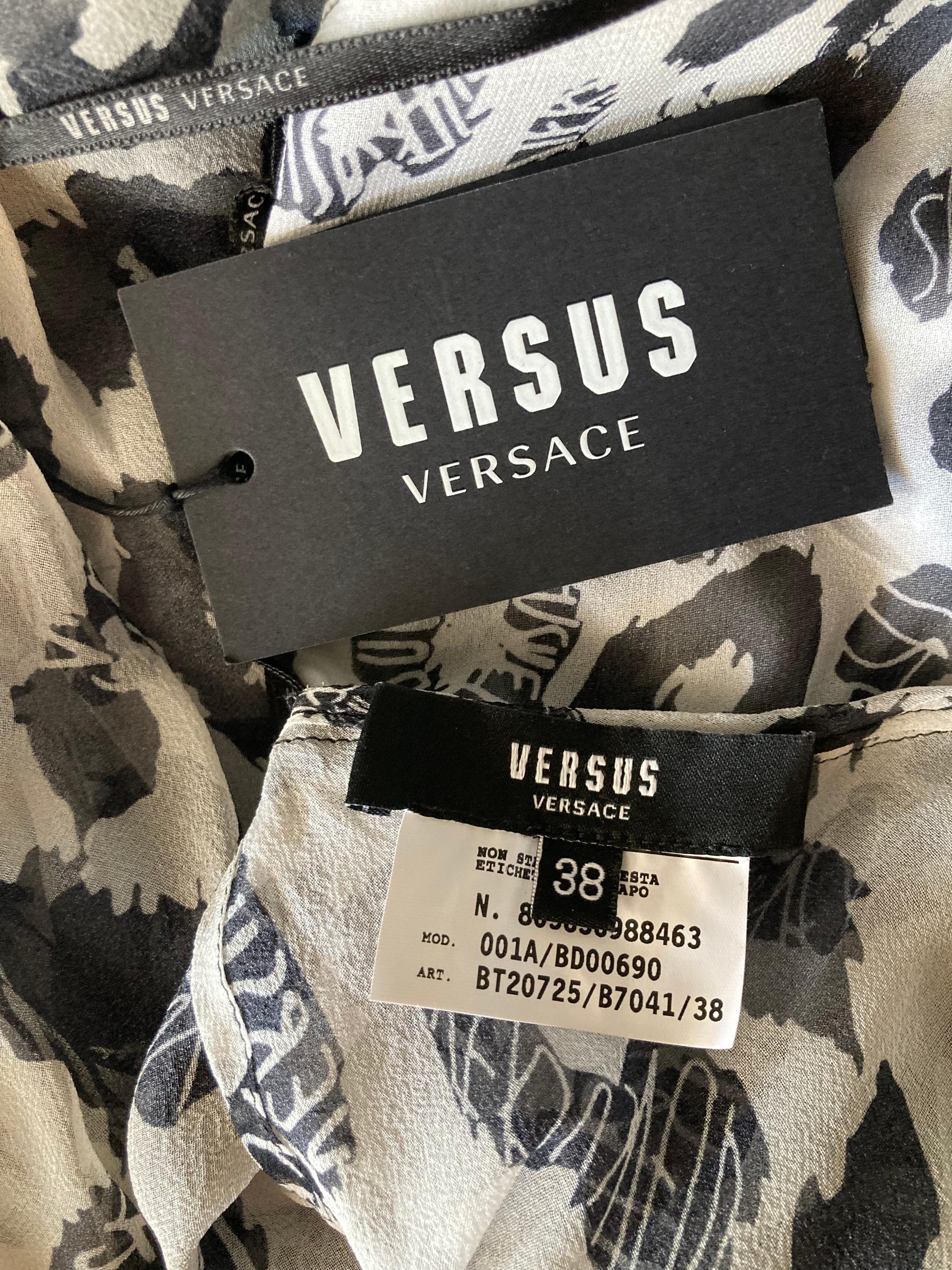 S/S 2016 VERSUS VERSACE LEOPARD Long DRESS 38 - 2 For Sale 8