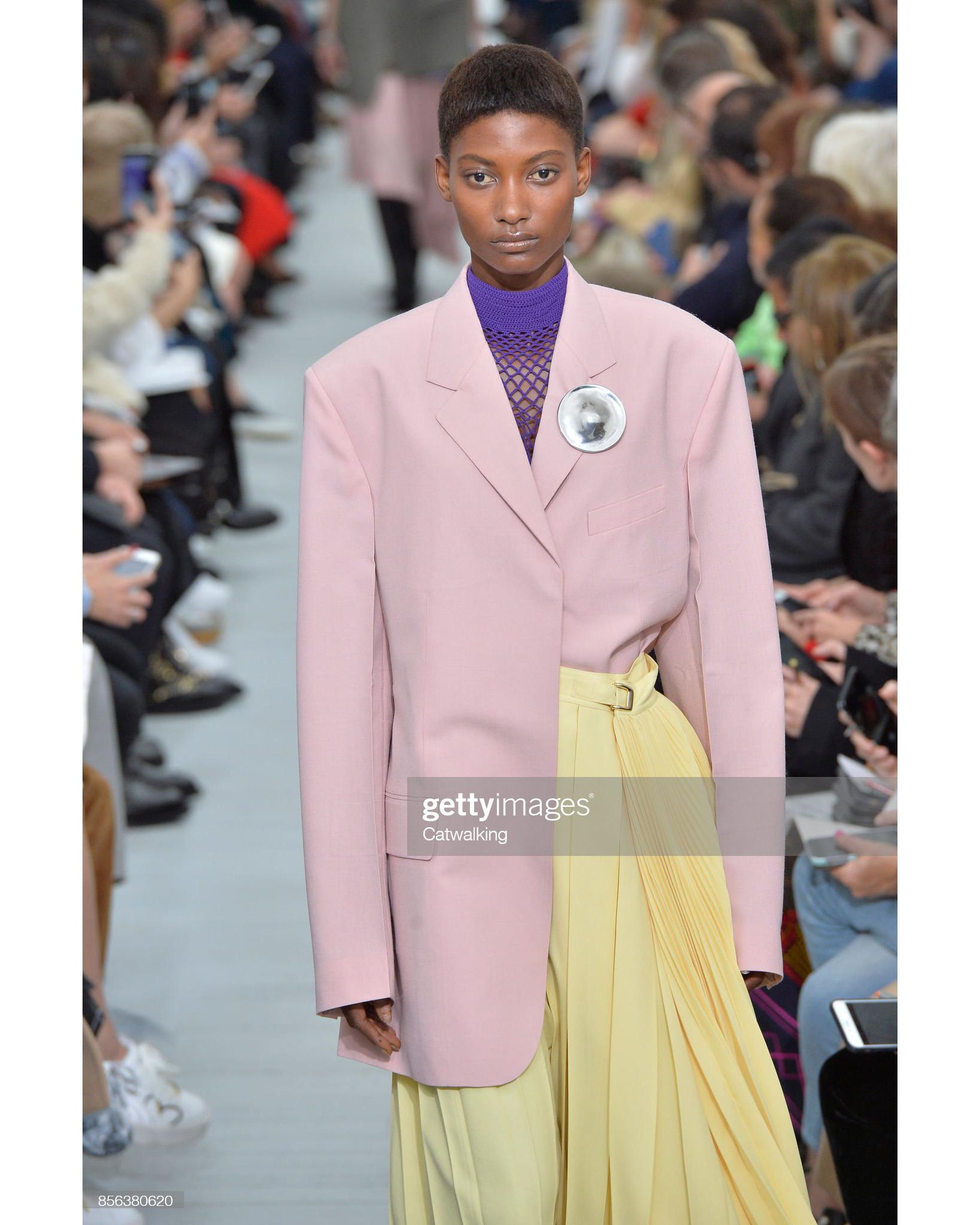 S/S 2018 Old Céline by Phoebe Philo Blush Pink Wool Suit Set 8