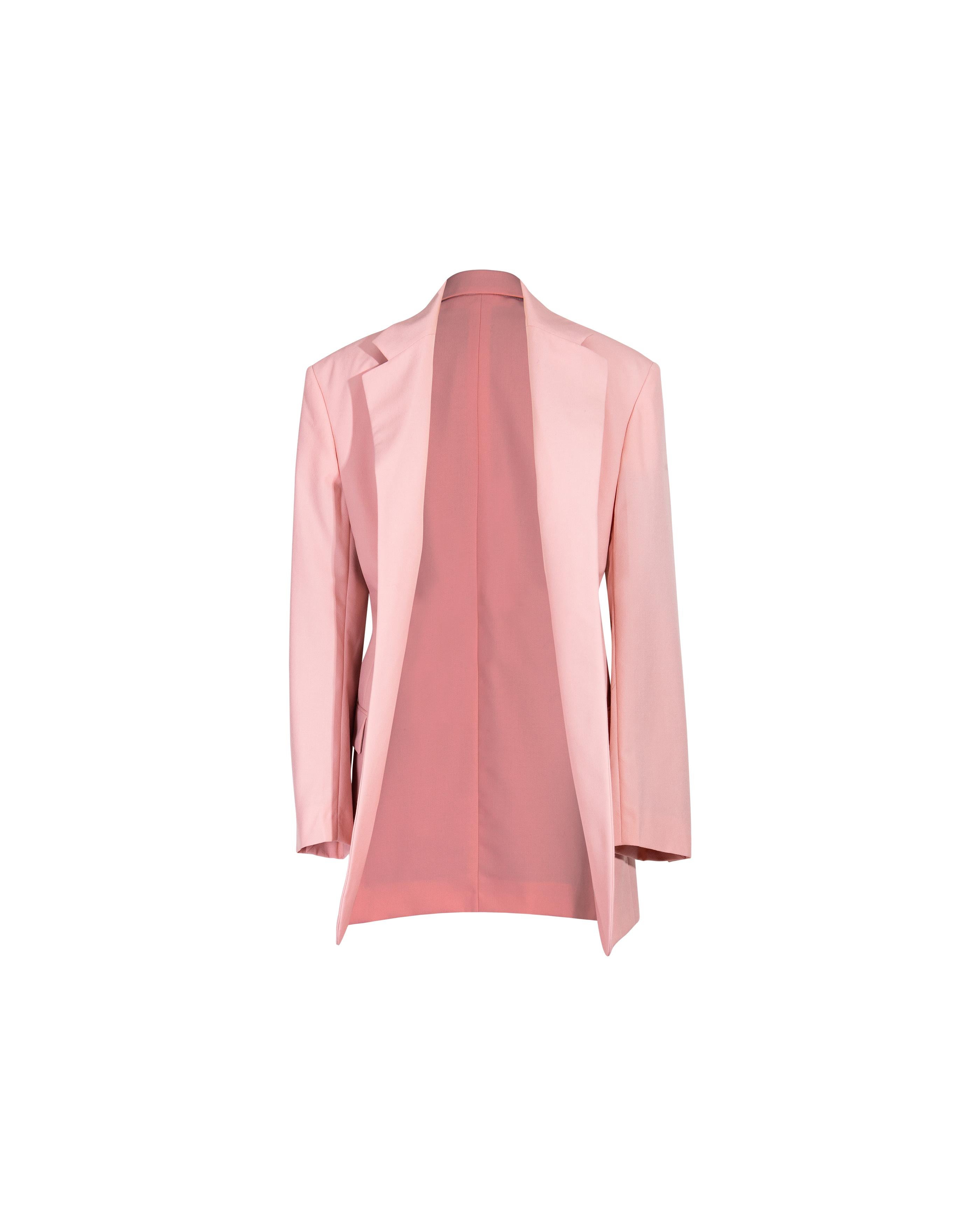 S/S 2018 Old Céline by Phoebe Philo Blush Pink Wool Suit Set 1