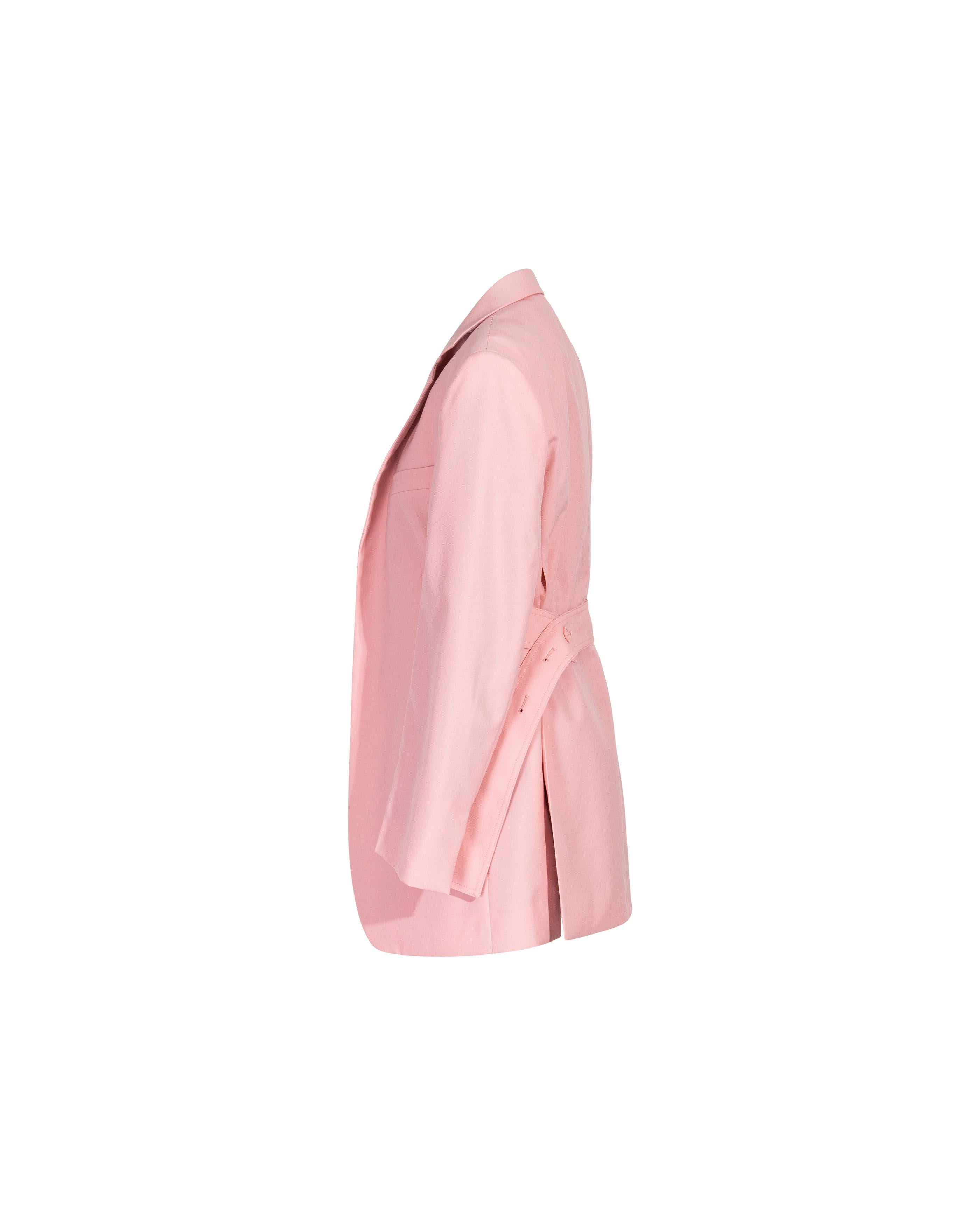 S/S 2018 Old Céline by Phoebe Philo Blush Pink Wool Suit Set 2