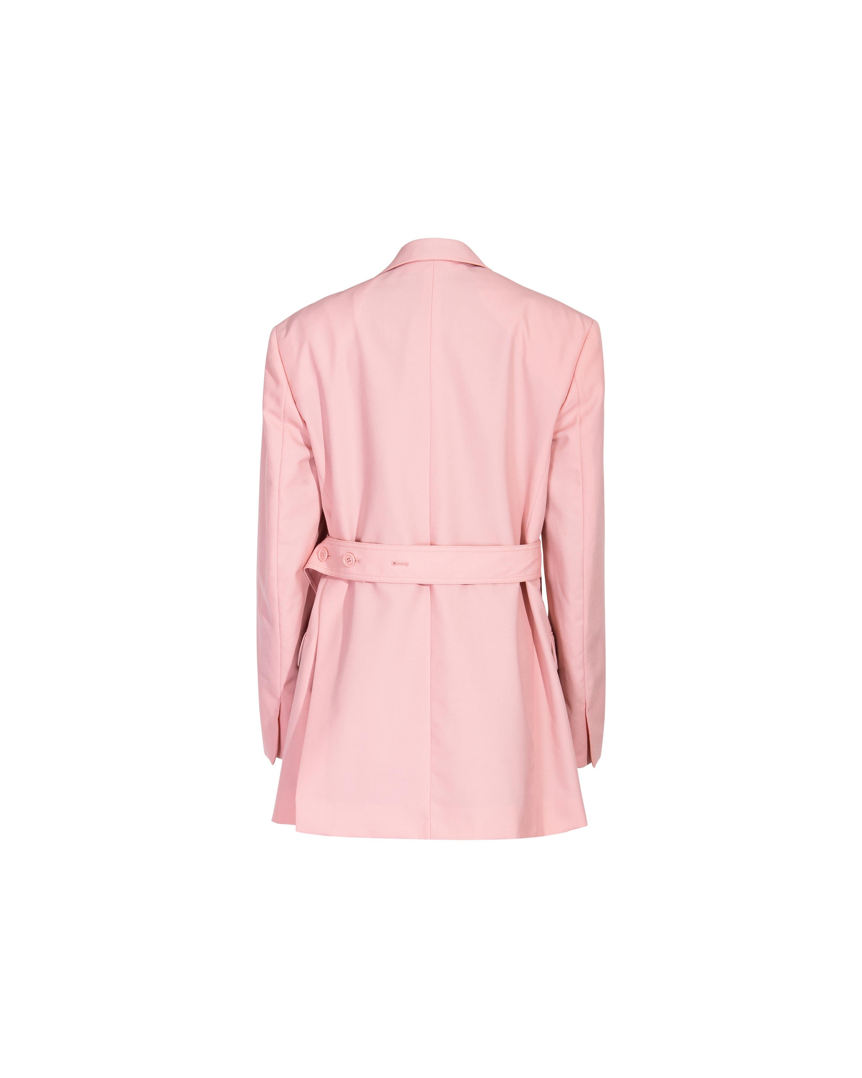S/S 2018 Old Céline by Phoebe Philo Blush Pink Wool Suit Set 3