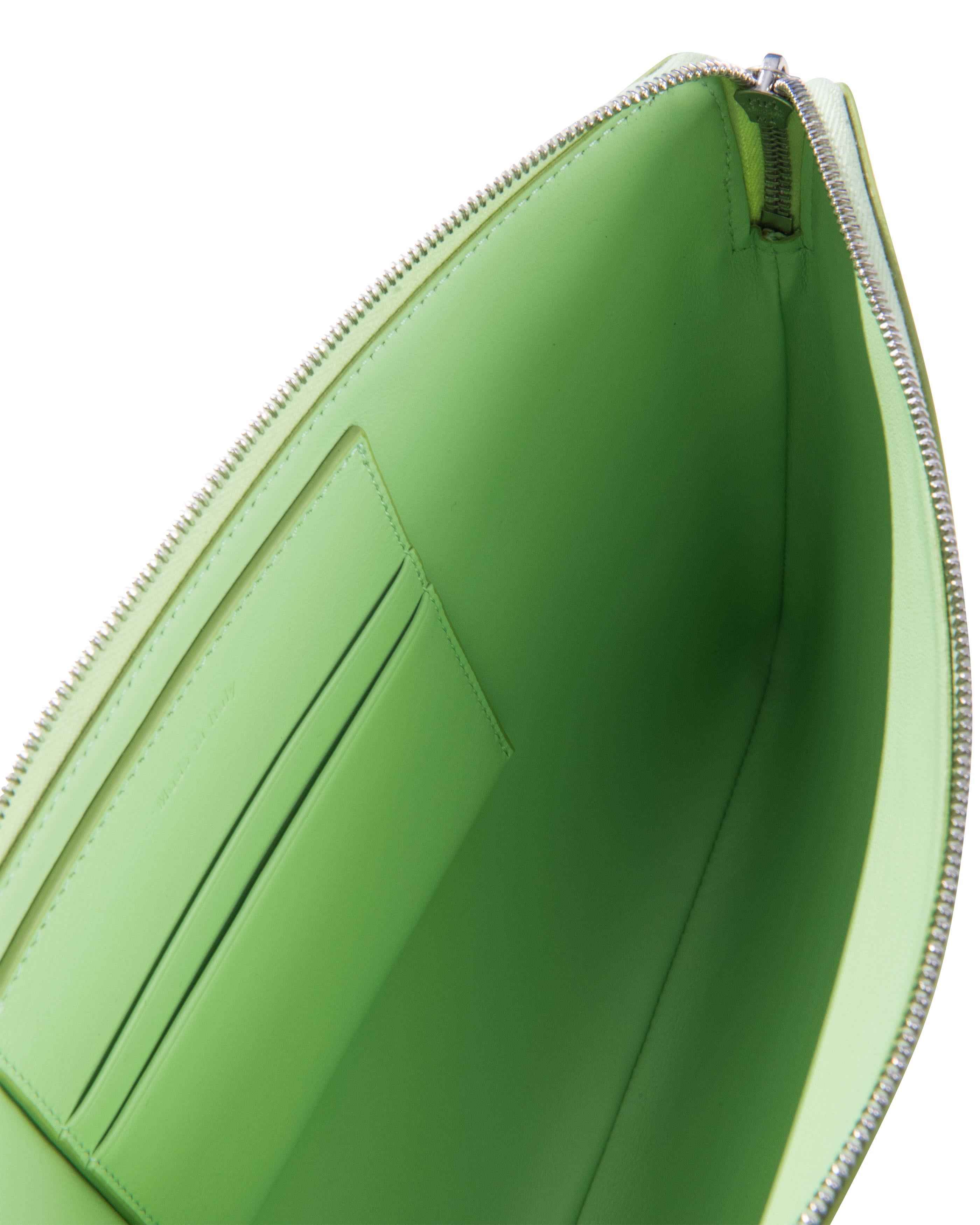 S/S 2018 Old Céline by Phoebe Philo Sac à main en PVC avec pochette intérieure verte en vente 8