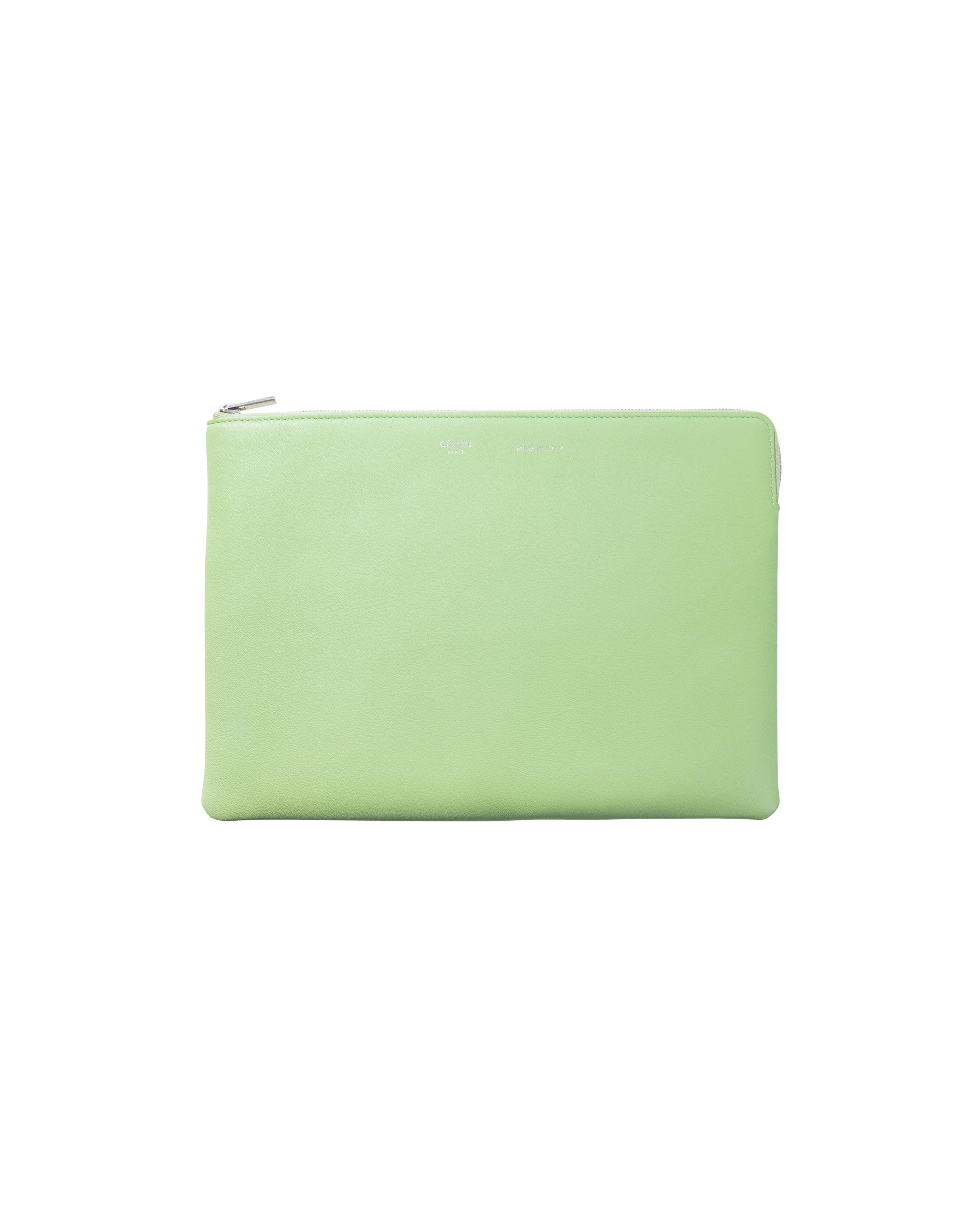 S/S 2018 Old Céline by Phoebe Philo Sac à main en PVC avec pochette intérieure verte Pour femmes en vente