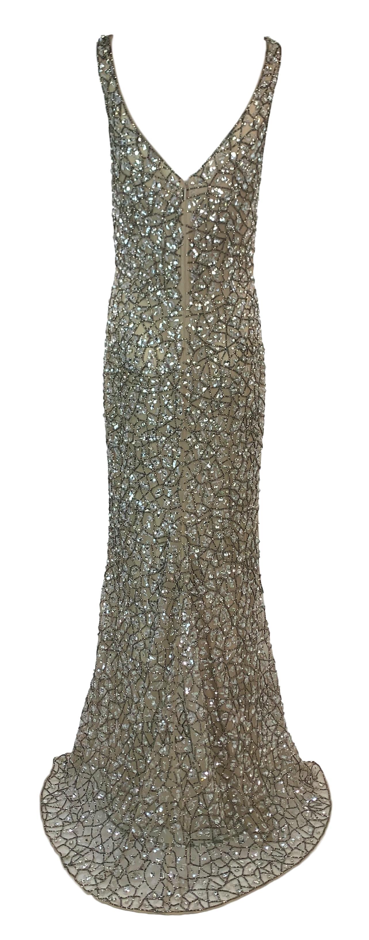 **THANK YOU FOR SHOPPING WITH MES DEUX FILLES**

DESIGNER: S/S 2019 Roberto Cavalli
Please contact for more information and/or photos.
CONDITION: Unworn- comes with tags. May have minor bead loss- we looked over the entire dress and did not find any