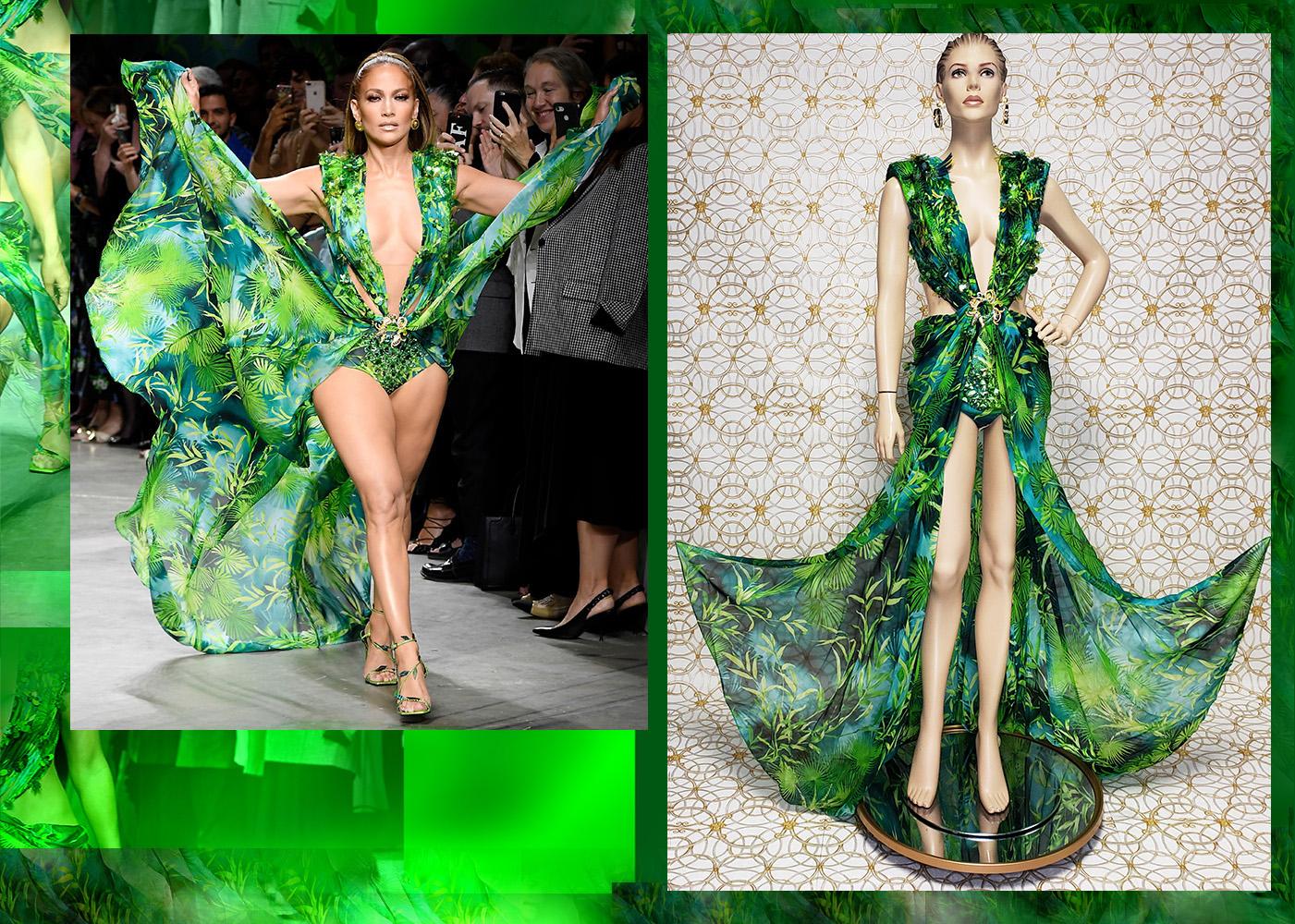 S/S 2020 Versace Embellished Jungle print Finalee Dress as seen on Jen Lopez 6