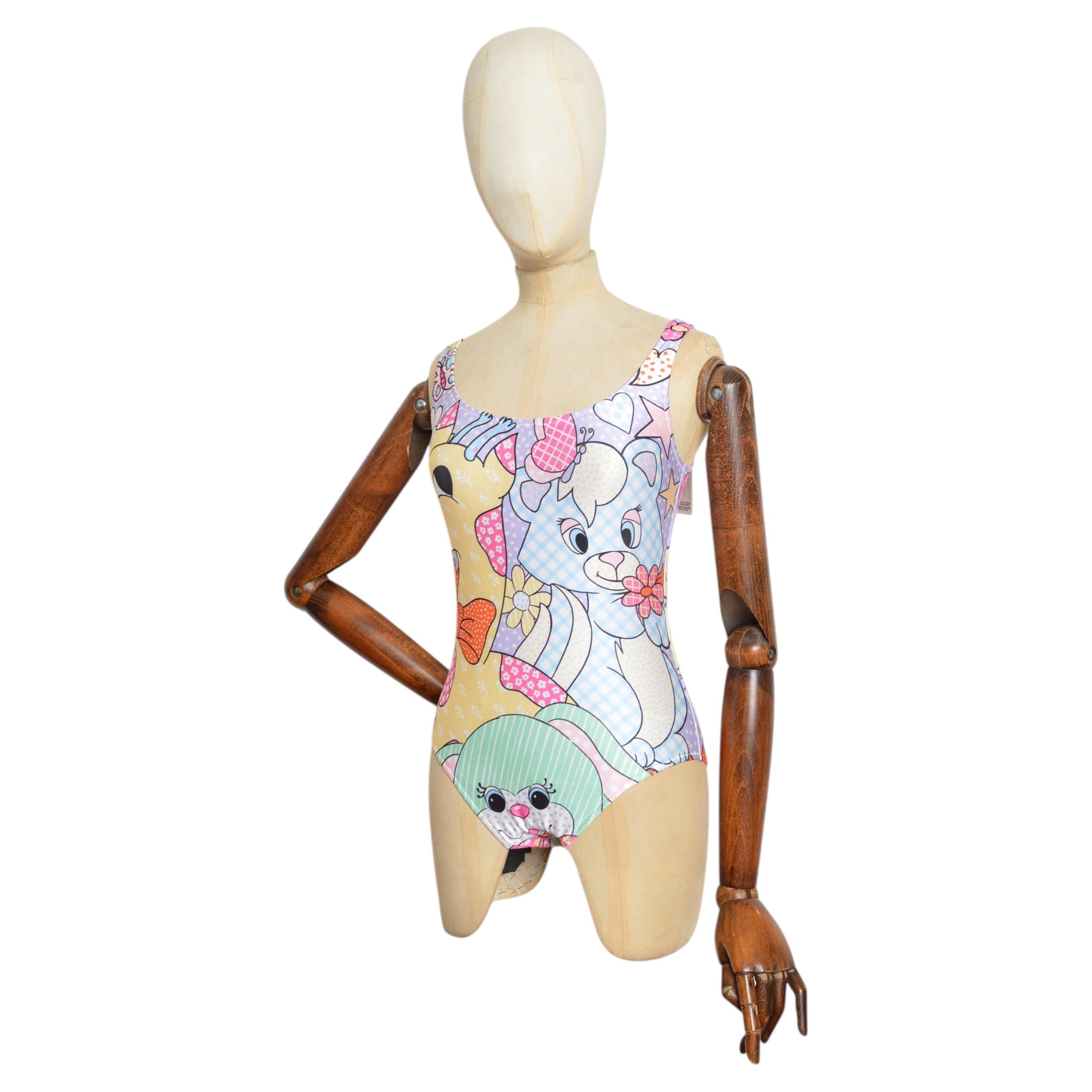 S/S 2022 Moschino Couture Colourful Cartoon Print Bathing - Swimming Costume