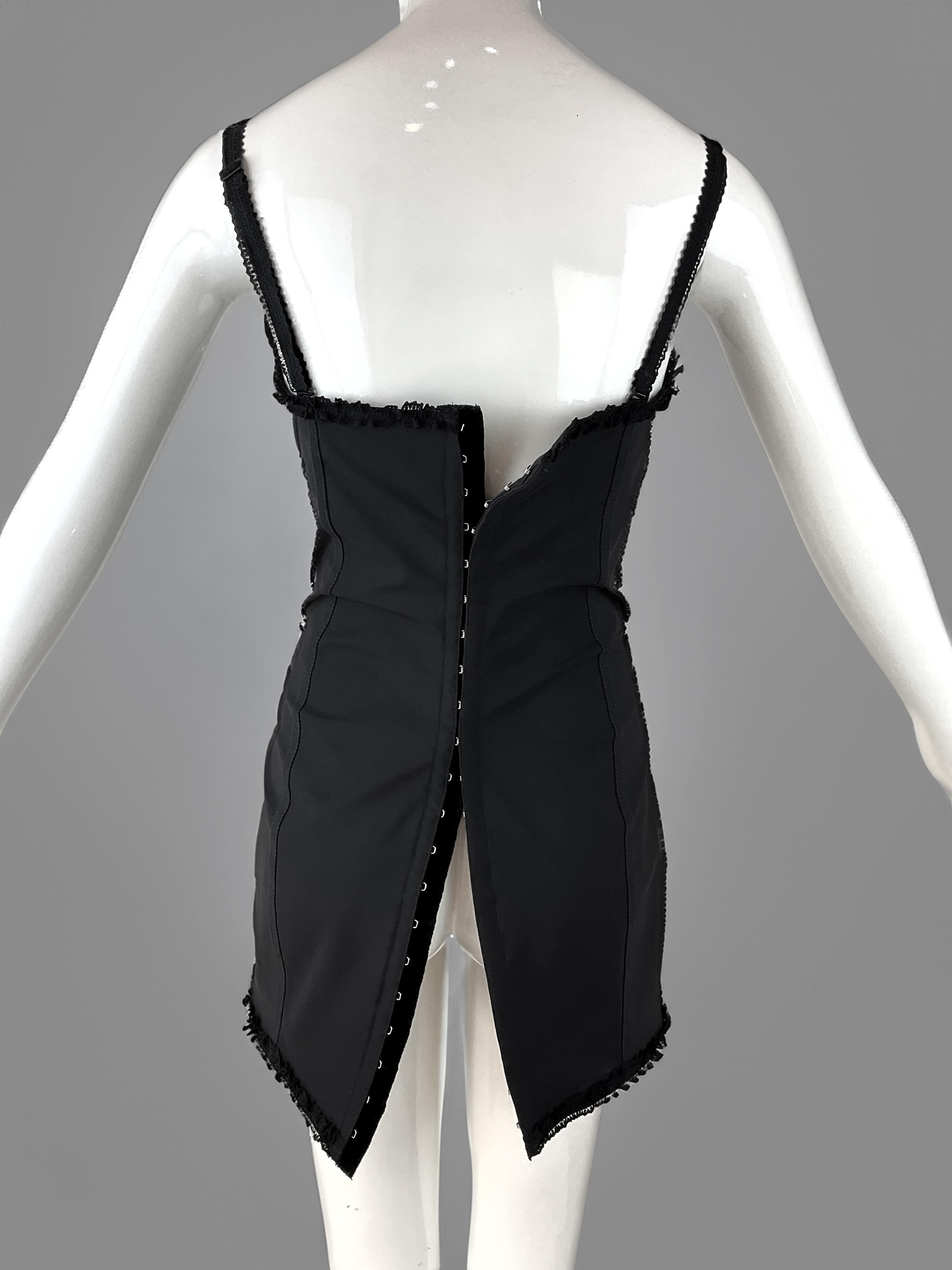 S/S Spring Summer 1992 Rare Dolce & Gabbana Runway Lingerie Corset Bustier Dress For Sale 1