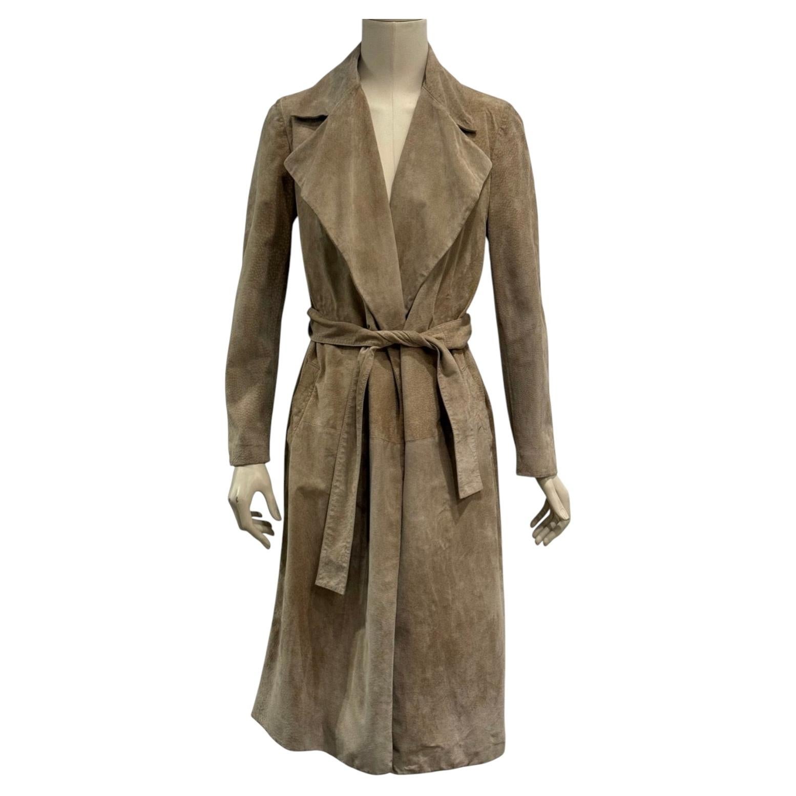 Trench in pelle scamosciata Gucci by Tom Ford, collezione Primavera/Estate 1997
