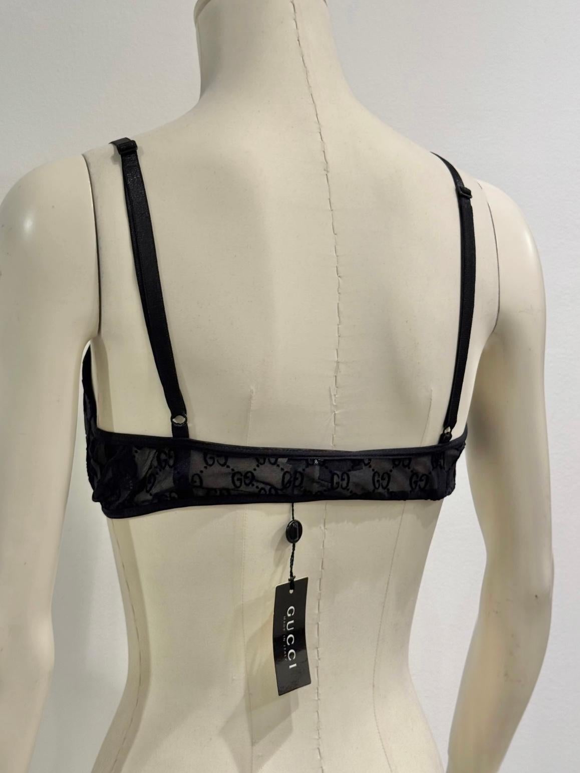 De las mujeres S/S1998 Gucci by Tom Ford sujetador con monograma de la pasarela con logo G de cristal en venta