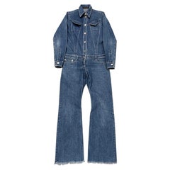 S/S1999 Alexander McQueen Jumpsuit aus Buster-Denim