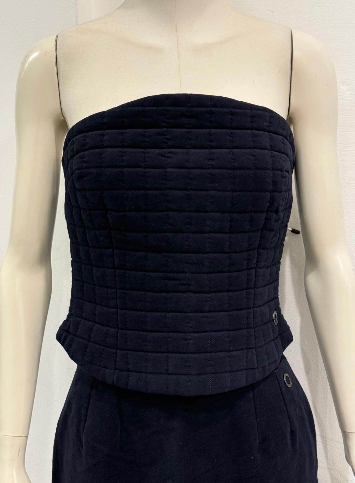S/S2000 Chanel runway padded set top & skirt en Excelente estado para la venta en Milano, Lombardia