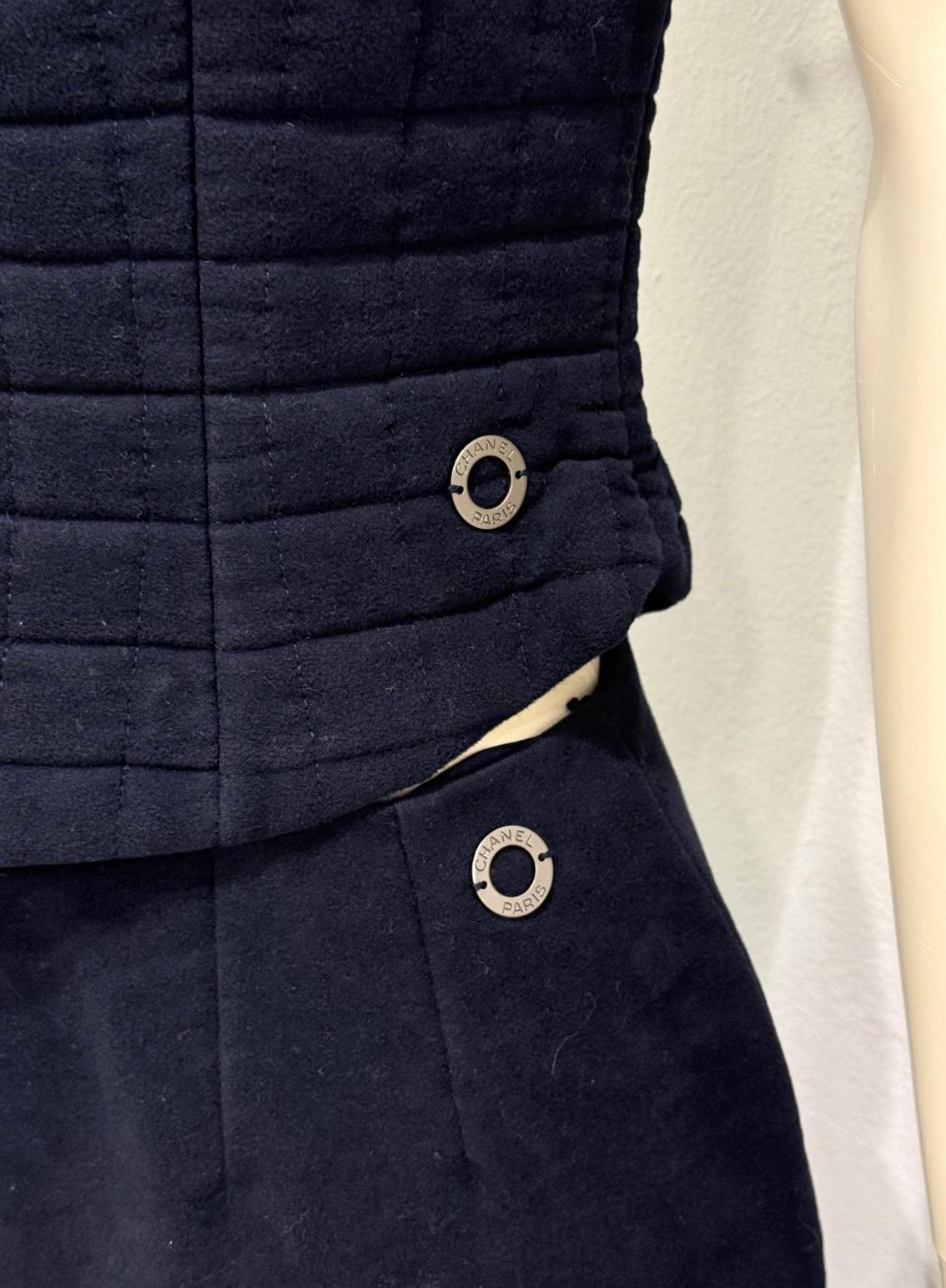 S/S2000 Chanel runway padded set top & skirt en venta 1