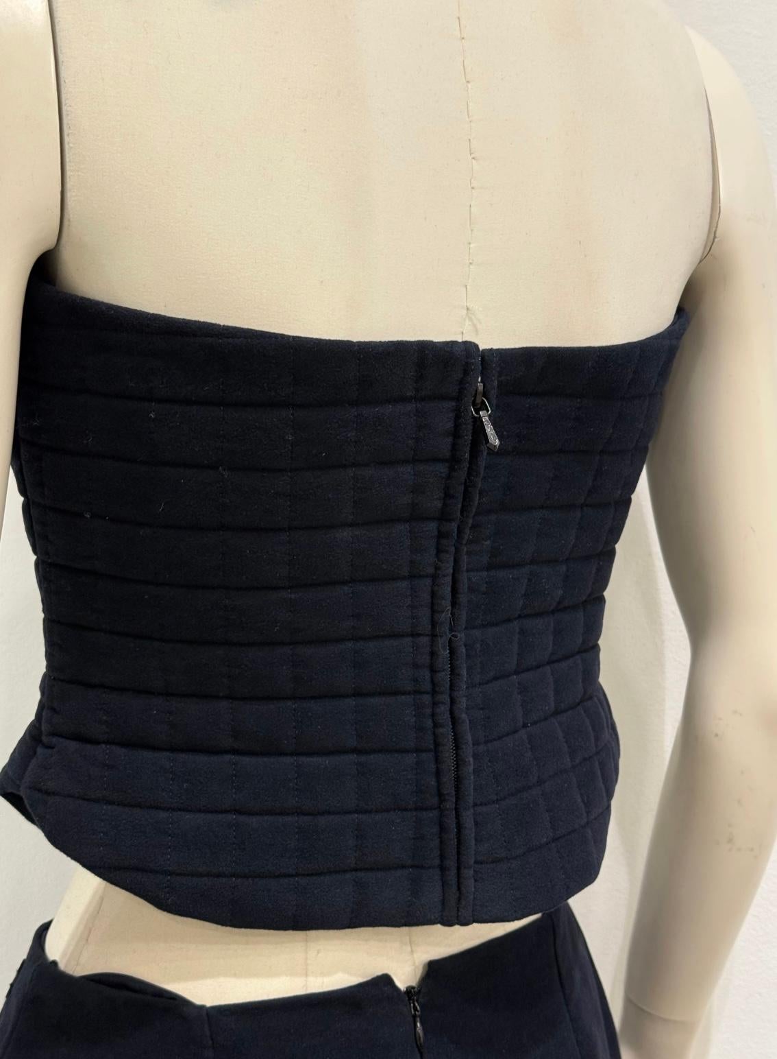 S/S2000 Chanel runway padded set top & skirt en venta 2