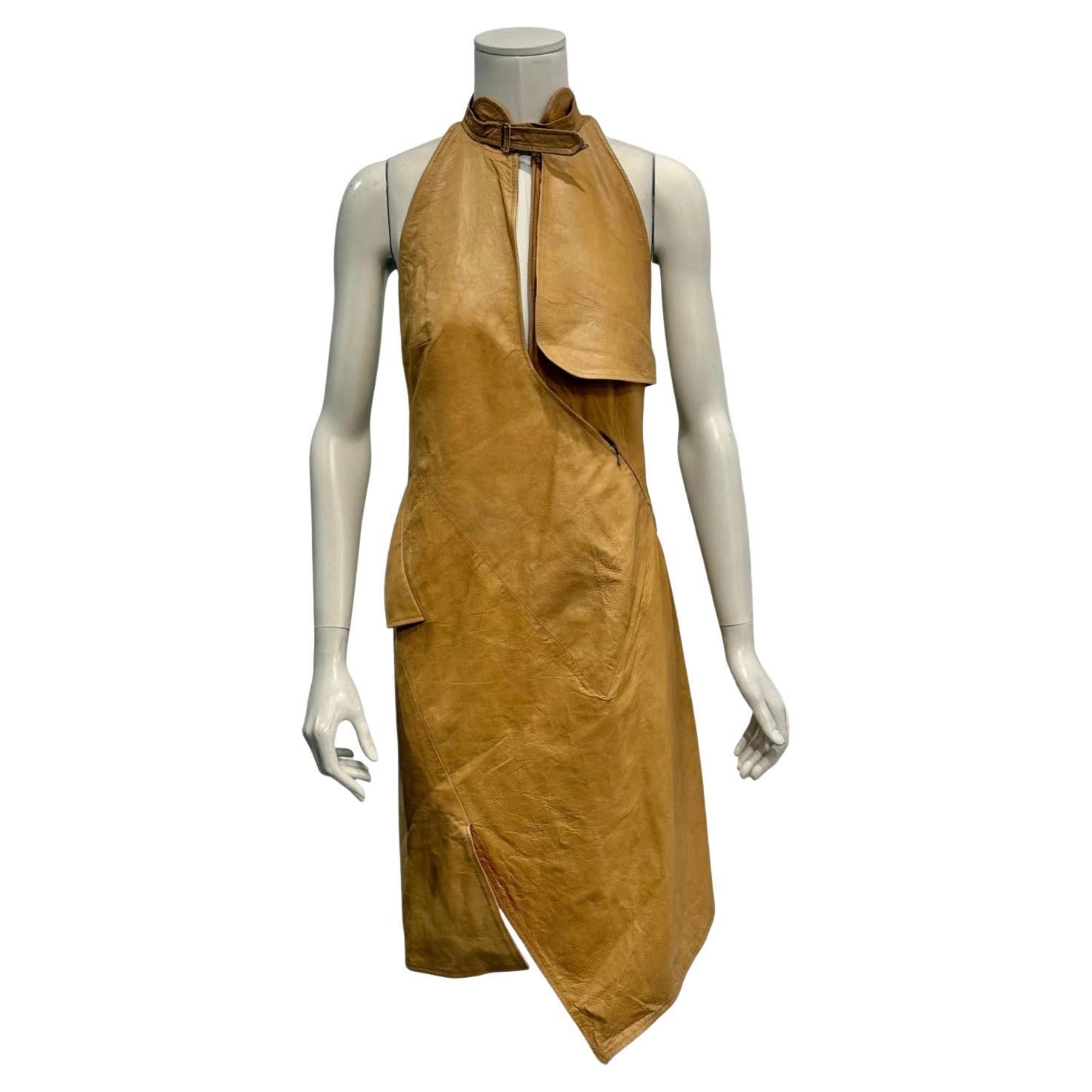 S/S2000 Christian Dior by John Galliano runway leather alter dress