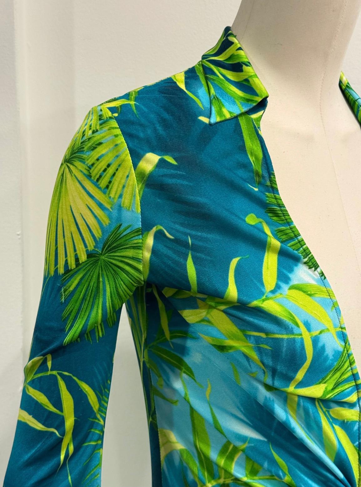 S/S2000 Gianni Versace robe midi jungle en vente 5