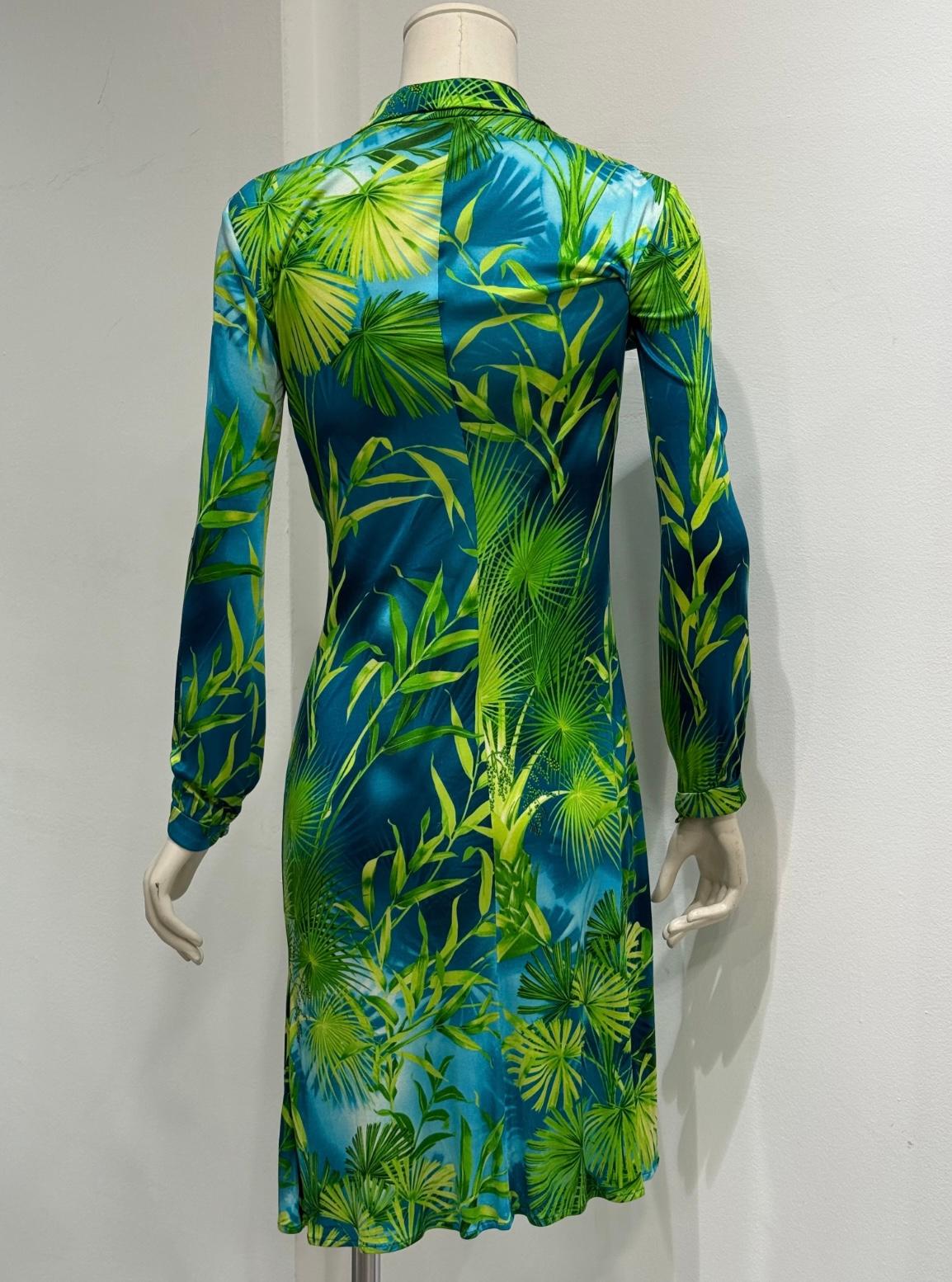 S/S2000 Gianni Versace robe midi jungle en vente 8