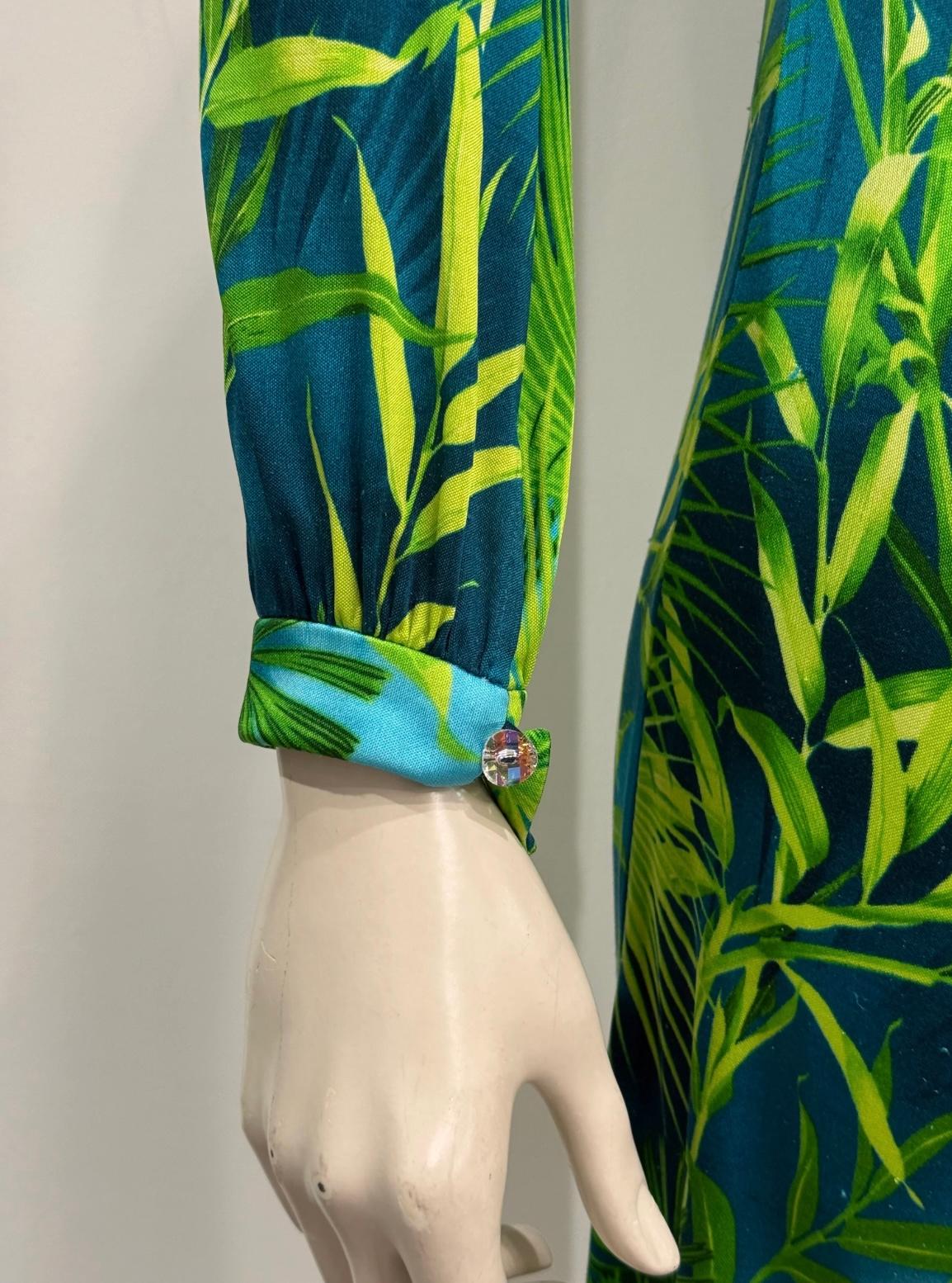 S/S2000 Gianni Versace robe midi jungle en vente 4