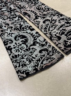 S/S2000 Gucci by Tom Ford velvet baroque damask flare pants