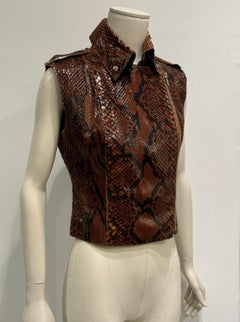 S/S2001 Dolce & Gabbana Python leather top