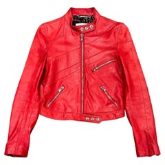 S/S2001 Dolce & Gabbana runway biker leather jacket
