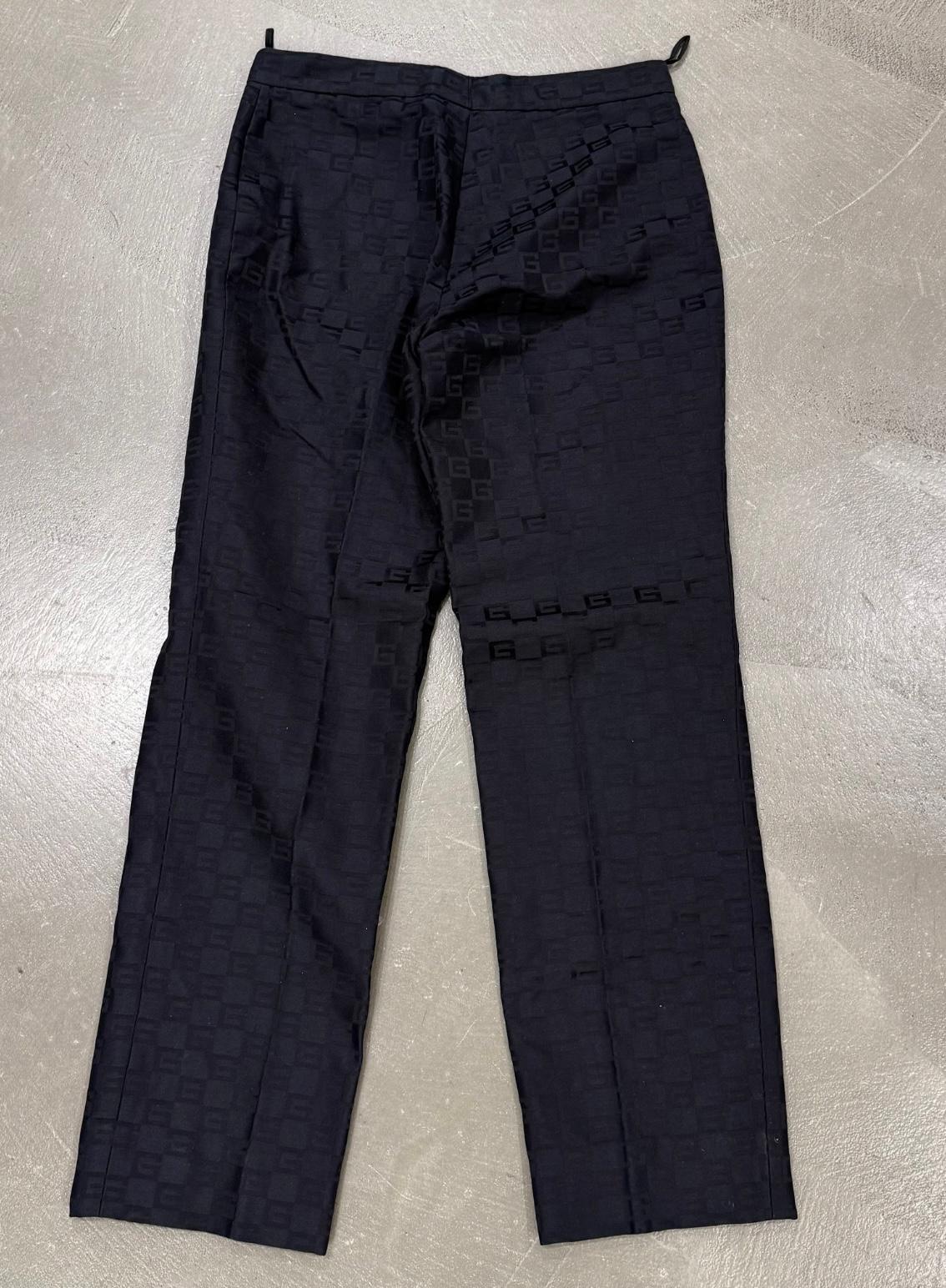 2001 Pantaloni in seta con monogramma 