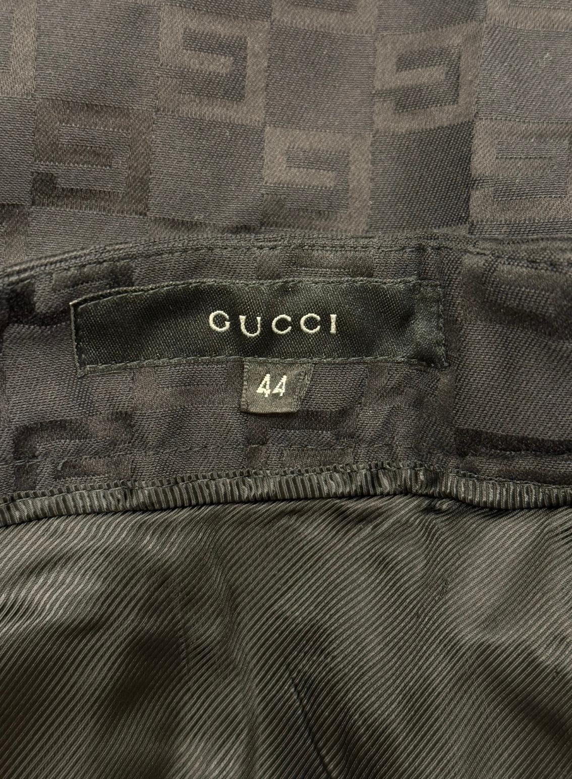 Pantaloni in seta con monogramma 