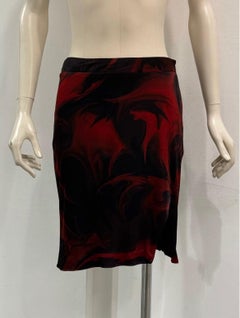 S/S2001 Gucci by Tom Ford lava print midi skirt