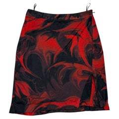S/S2001 Gucci by Tom Ford lava print midi skirt