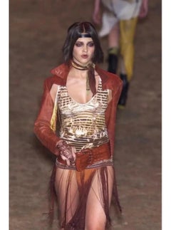 S/S2001 Jean Paul Gaultier satan stripe longsleeve t-shirt top