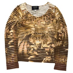 S/S2001 Jean Paul Gaultier satan stripe longsleeve t-shirt top