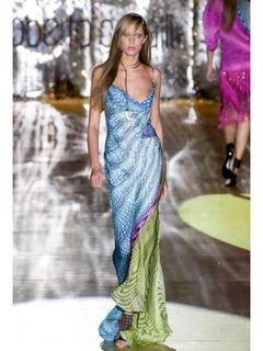 S/S2001 Roberto Cavalli runway psychedelic dress