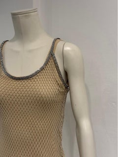 S/S2002 Dolce & Gabbana J-Lo fishnet Swarovski top set