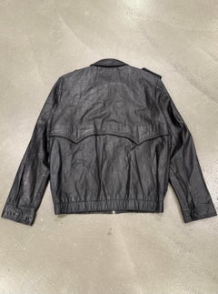 S/S2002 Raf Simons runway police cargo leather bomber jacket