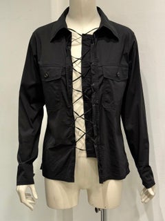 S/S2002 Yves Saint Laurent by Tom Ford safari lace-up shirt