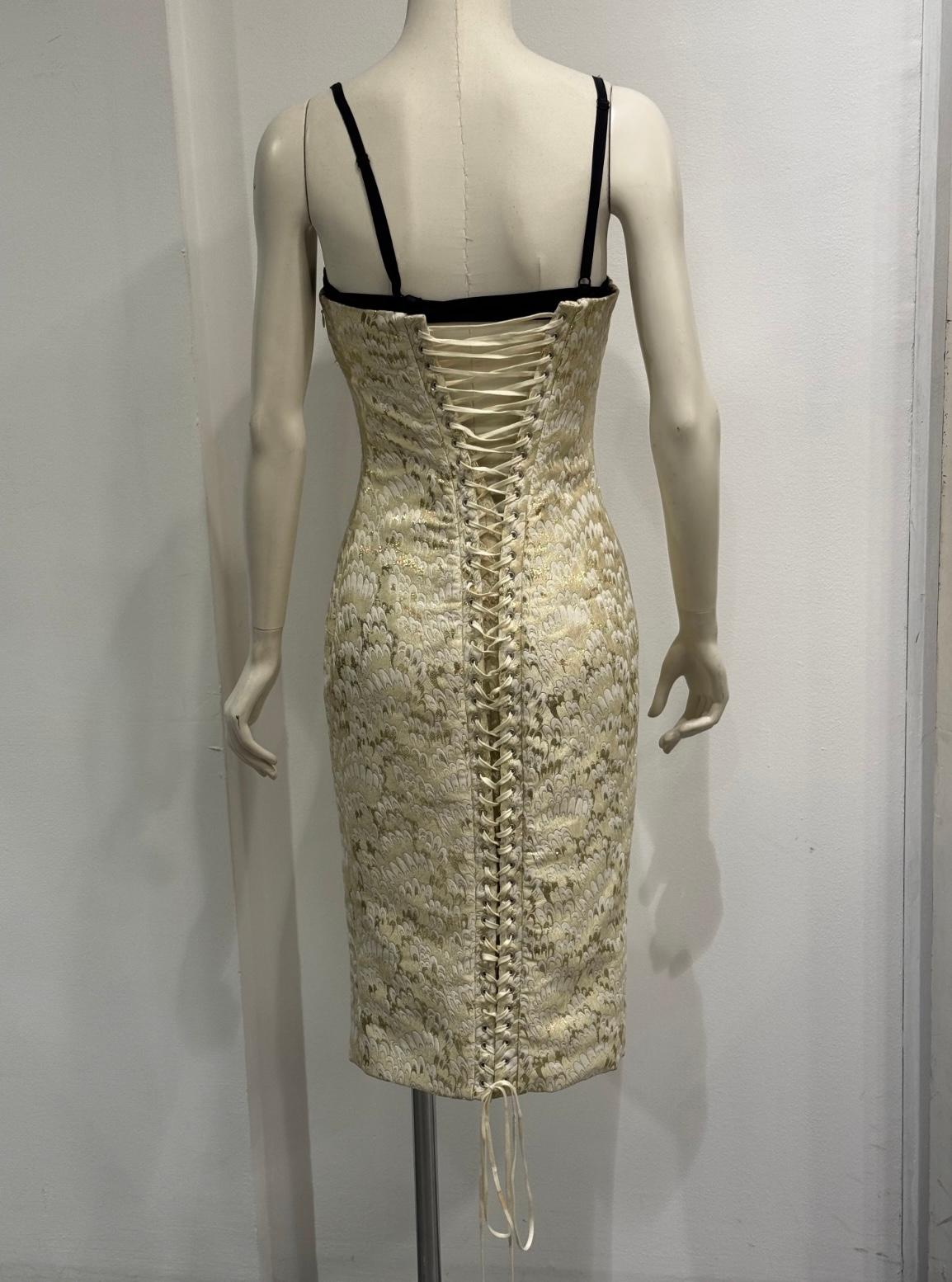 S/S2003 Dolce & Gabbana - Robe bodycon avec soutien-gorge à corset en vente 1