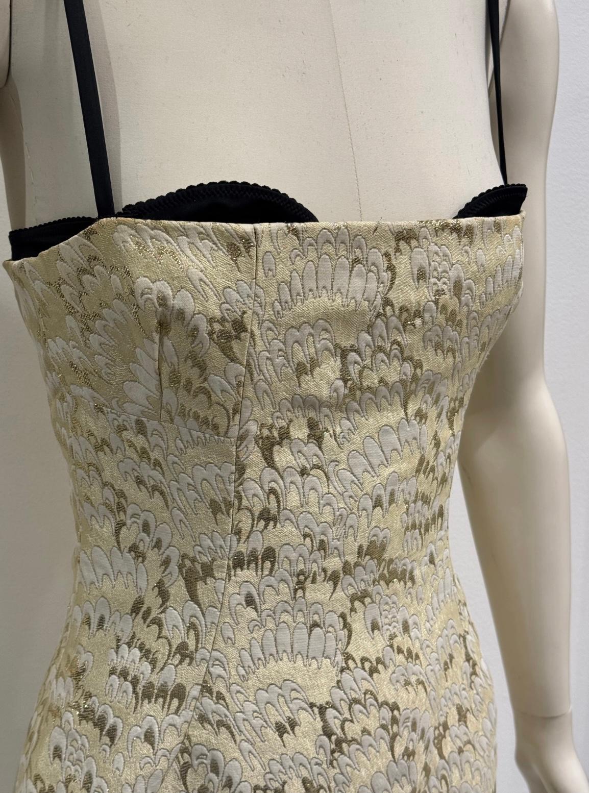 S/S2003 Dolce & Gabbana - Robe bodycon avec soutien-gorge à corset en vente 3