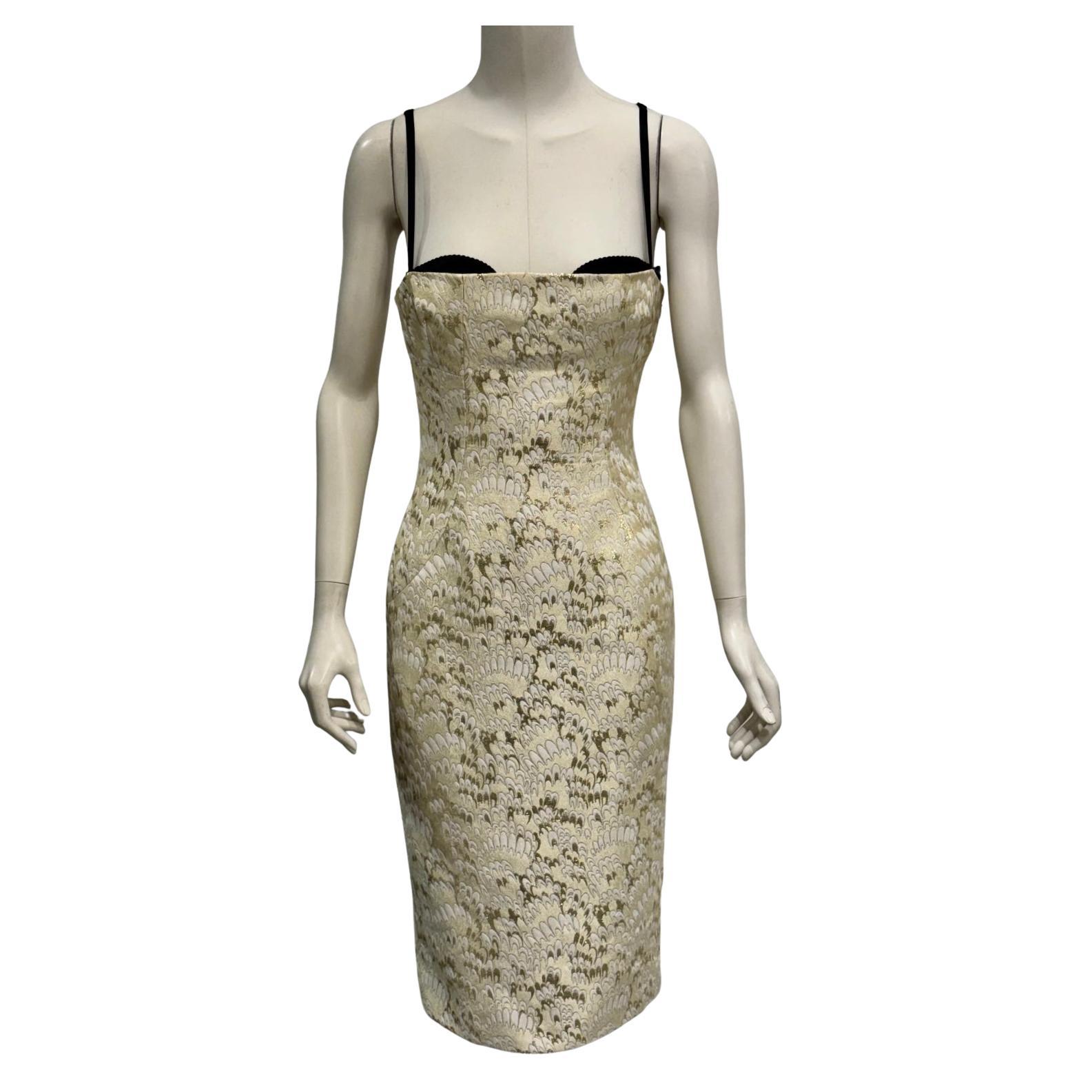 S/S2003 Dolce & Gabbana - Robe bodycon avec soutien-gorge à corset en vente