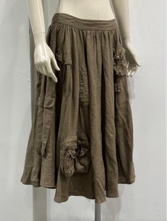 S/S2003 Dolce & Gabbana multi pocket cargo military skirt