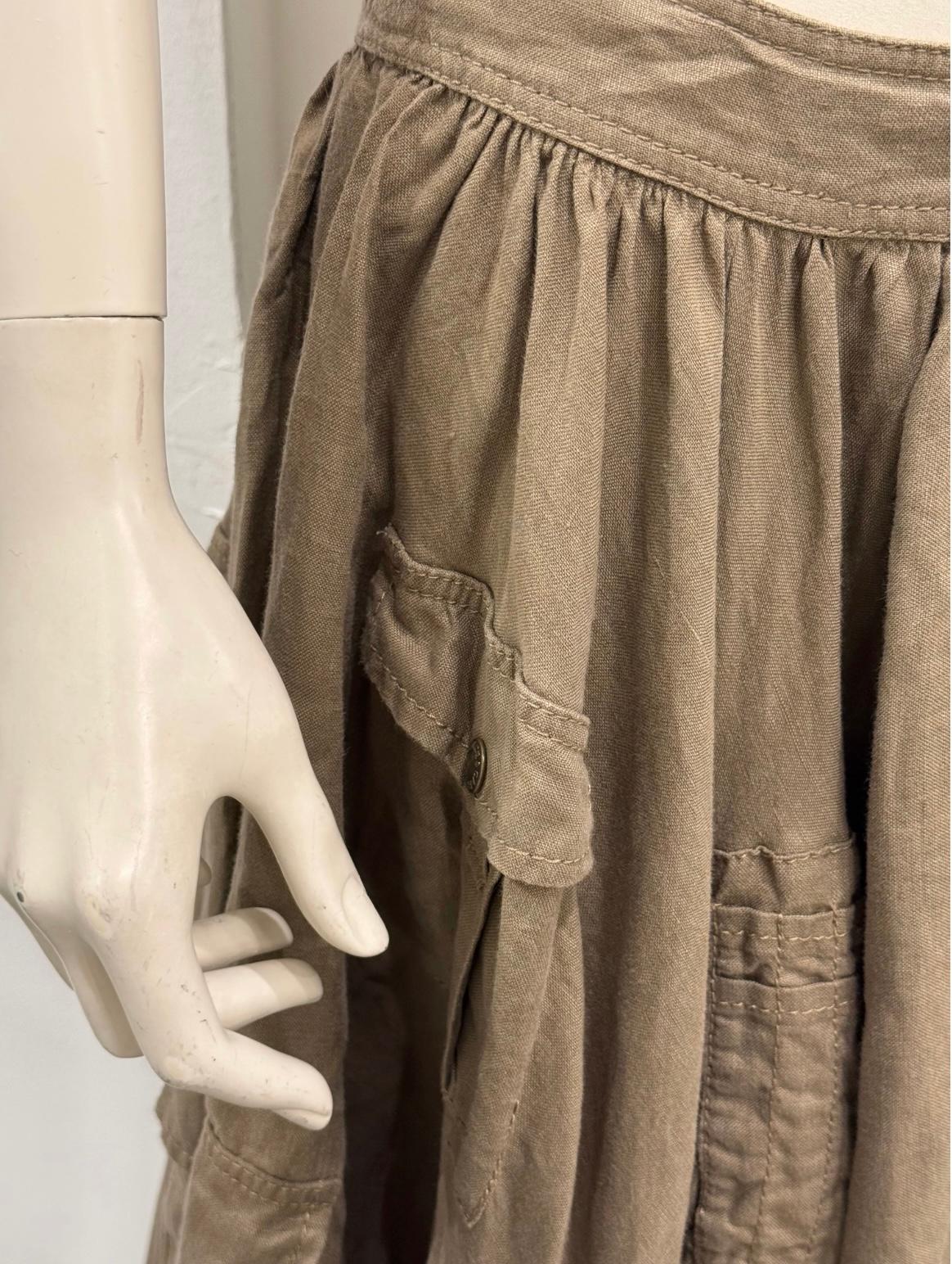 S/S2003 Dolce & Gabbana - Jupe militaire cargo à poches multiples Pour femmes en vente