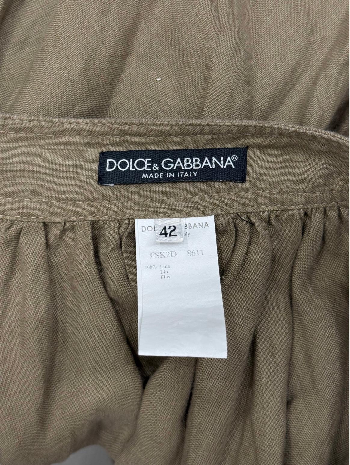 S/S2003 Dolce & Gabbana - Jupe militaire cargo à poches multiples en vente 3