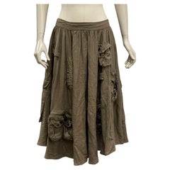 S/S2003 Dolce & Gabbana multi pocket cargo military skirt