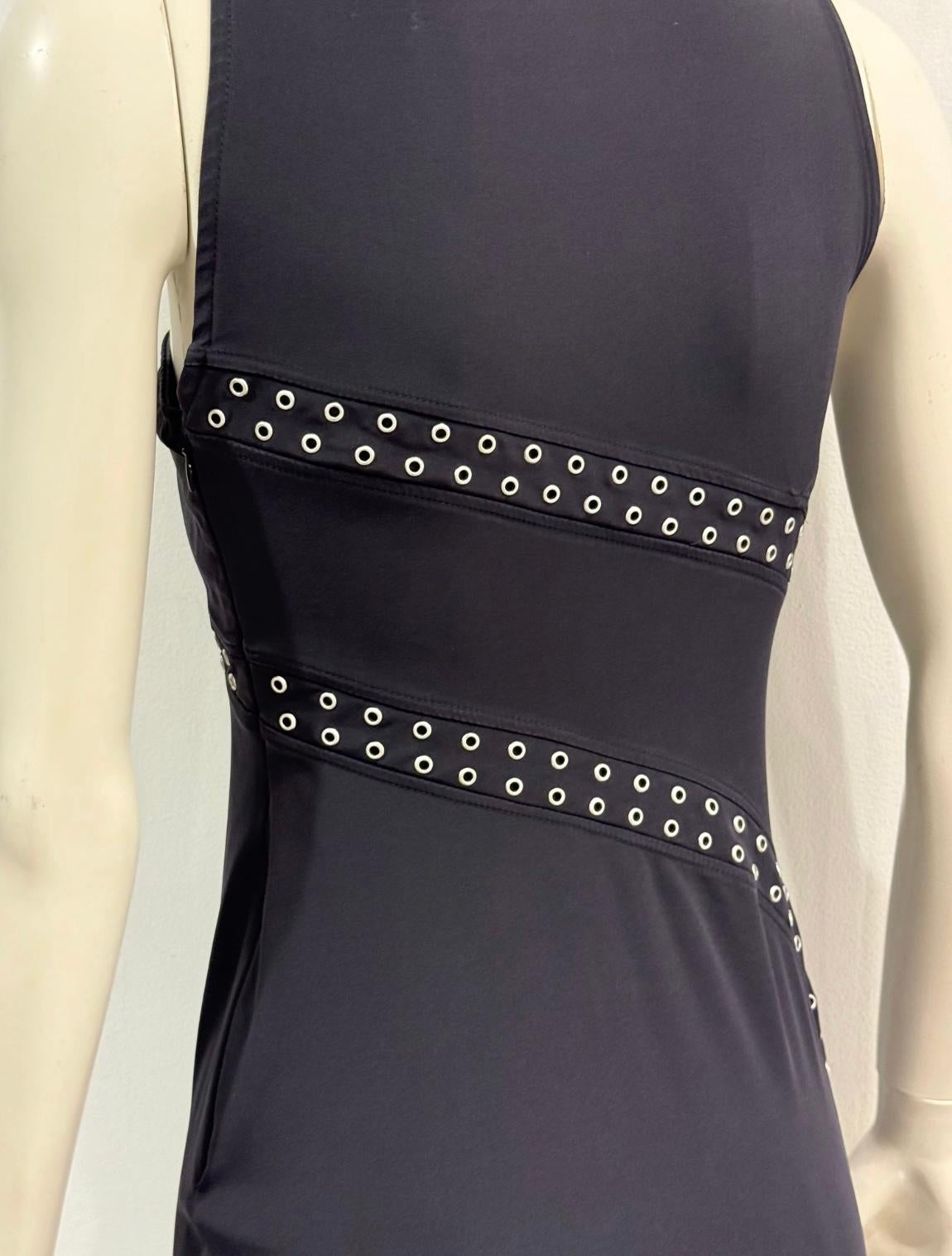 S/S2003 Gianni Versace Laufsteg Bodycon Ausschnitt Kleid im Angebot 4