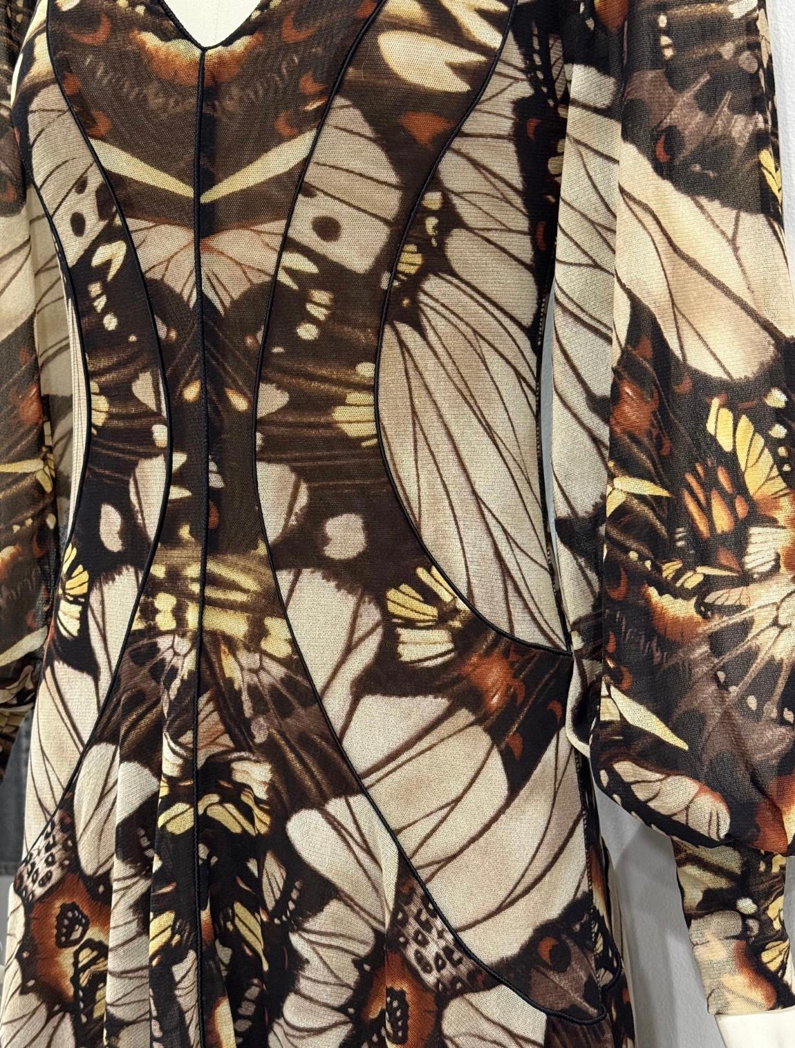 S/S2003 Jean Paul Gaultier - Robe midi papillon Pour femmes en vente